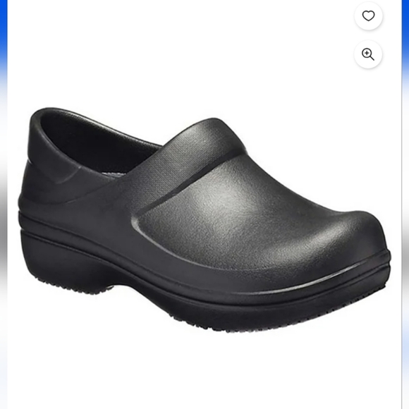 Crocs Women's Neria Pro Work Black Clog Size 7 - Picture 1 of 8